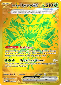 Teal Mask Ogerpon ex 177/131 Holo Prismatic Evolutions
