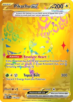 Pikachu ex 179/131 Holo Prismatic Evolutions