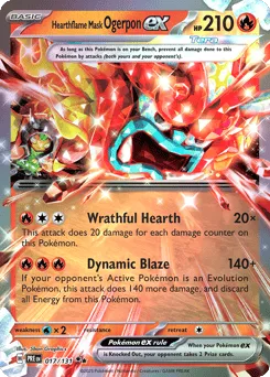 Hearthflame Mask Ogerpon ex 017/131 Holo Prismatic Evolutions