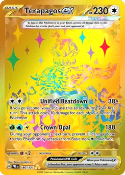 Terapagos ex 180/131 Holo Prismatic Evolutions
