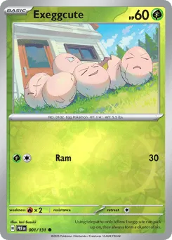 Exeggcute 001/131 Reverse Holo Prismatic Evolutions