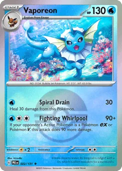 Vaporeon 022/131 Poké Ball Prismatic Evolutions