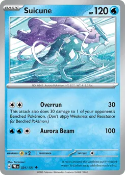 Suicune 024/131 Normal Prismatic Evolutions