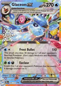 Glaceon ex 026/131 Snowflake Stamp Prismatic Evolutions
