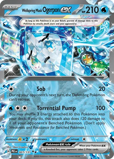 Wellspring Mask Ogerpon ex 027/131 Prismatic Evolutions