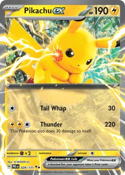 Pikachu ex 028/131 Prismatic Evolutions