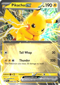 Pikachu ex 028/131 Holo Prismatic Evolutions