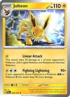 Jolteon 029/131 Holo Prismatic Evolutions