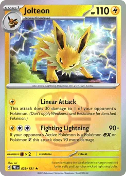 Jolteon 029/131 Master Ball Prismatic Evolutions