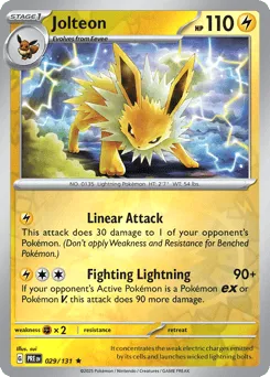 Jolteon 029/131 Reverse Holo Prismatic Evolutions