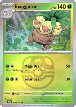 Exeggutor 002/131 Master Ball Prismatic Evolutions