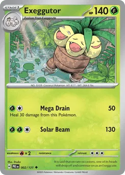 Exeggutor 002/131 Normal Prismatic Evolutions