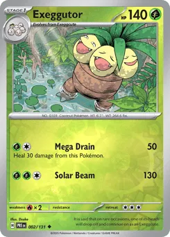 Exeggutor 002/131 Reverse Holo Prismatic Evolutions