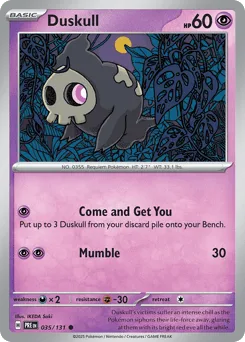 Duskull 035/131 Prismatic Evolutions
