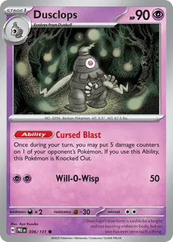 Dusclops 036/131 Prismatic Evolutions