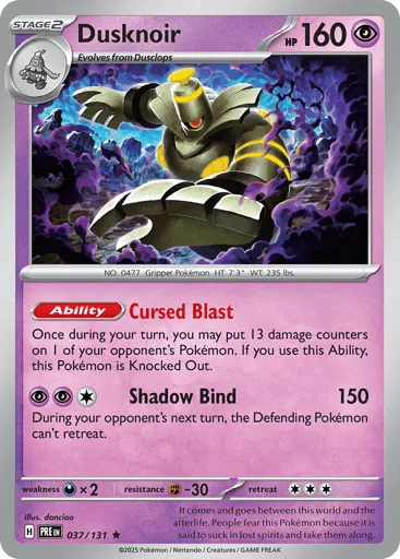 Dusknoir 037/131 Prismatic Evolutions