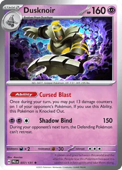 Dusknoir 037/131 Holo Prismatic Evolutions