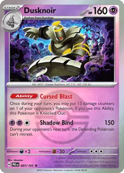 Dusknoir 037/131 Poké Ball Prismatic Evolutions