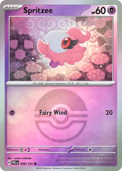 Spritzee 038/131 Poké Ball Prismatic Evolutions