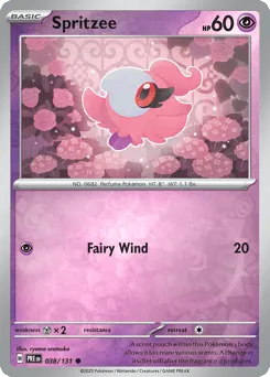 Spritzee 038/131 Reverse Holo Prismatic Evolutions