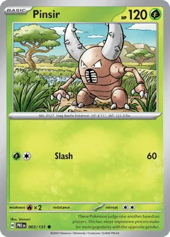Pinsir 003/131 Normal Prismatic Evolutions