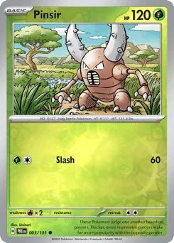 Pinsir 003/131 Reverse Holo Prismatic Evolutions