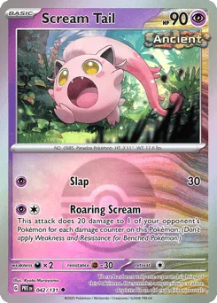 Scream Tail 042/131 Poké Ball Prismatic Evolutions