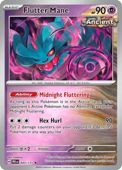 Flutter Mane 043/131 Reverse Holo Prismatic Evolutions