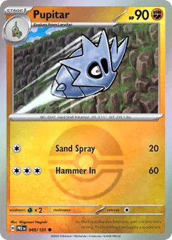 Pupitar 048/131 Poké Ball Prismatic Evolutions