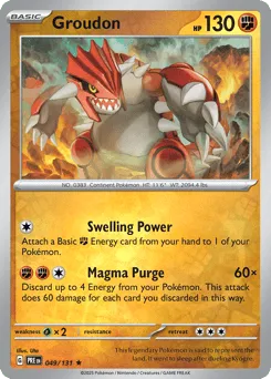 Groudon 049/131 Reverse Holo Prismatic Evolutions