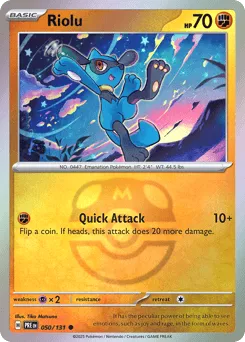 Riolu 050/131 Master Ball Prismatic Evolutions