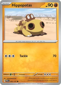 Hippopotas 052/131 Normal Prismatic Evolutions