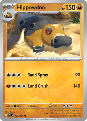 Hippowdon 053/131 Prismatic Evolutions