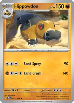 Hippowdon 053/131 Prismatic Evolutions