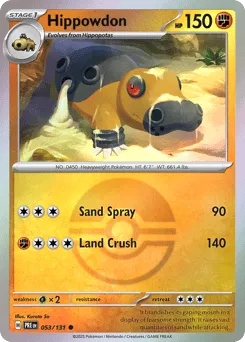 Hippowdon 053/131 Poké Ball Prismatic Evolutions
