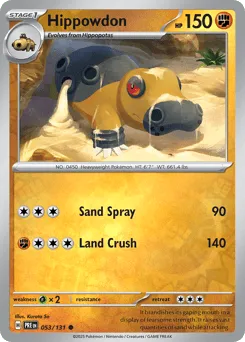 Hippowdon 053/131 Reverse Holo Prismatic Evolutions