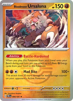 Bloodmoon Ursaluna 054/131 Poké Ball Prismatic Evolutions