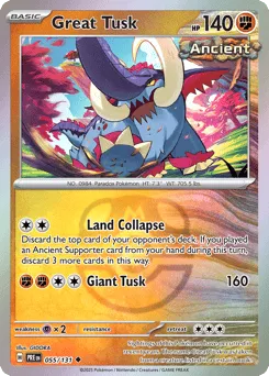 Great Tusk 055/131 Master Ball Prismatic Evolutions