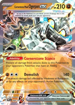 Cornerstone Mask Ogerpon ex 058/131 Holo Prismatic Evolutions