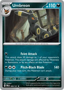 Umbreon 059/131 Reverse Holo Prismatic Evolutions