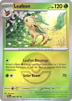 Leafeon 005/131 Poké Ball Prismatic Evolutions