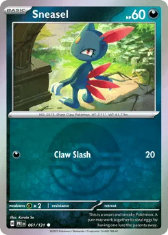 Sneasel 061/131 Poké Ball Prismatic Evolutions