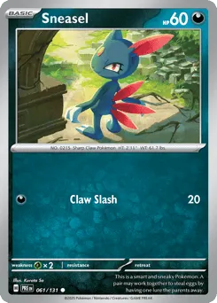 Sneasel 061/131 Reverse Holo Prismatic Evolutions