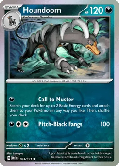 Houndoom 063/131 Master Ball Prismatic Evolutions