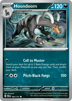 Houndoom 063/131 Normal Prismatic Evolutions