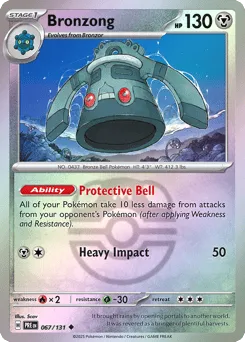 Bronzong 067/131 Master Ball Prismatic Evolutions