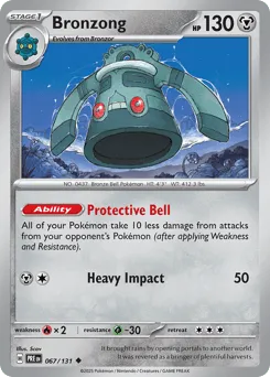 Bronzong 067/131 Normal Prismatic Evolutions