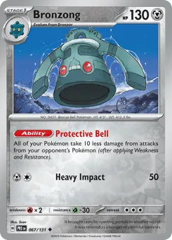 Bronzong 067/131 Reverse Holo Prismatic Evolutions