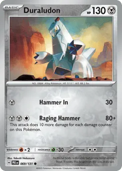 Duraludon 069/131 Reverse Holo Prismatic Evolutions