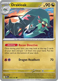 Drakloak 072/131 Normal Prismatic Evolutions